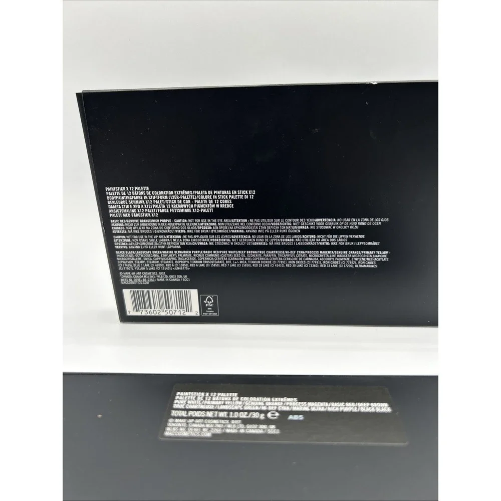 MAC Paintstick X 12 Palette 1oz/30g New In Box Professional